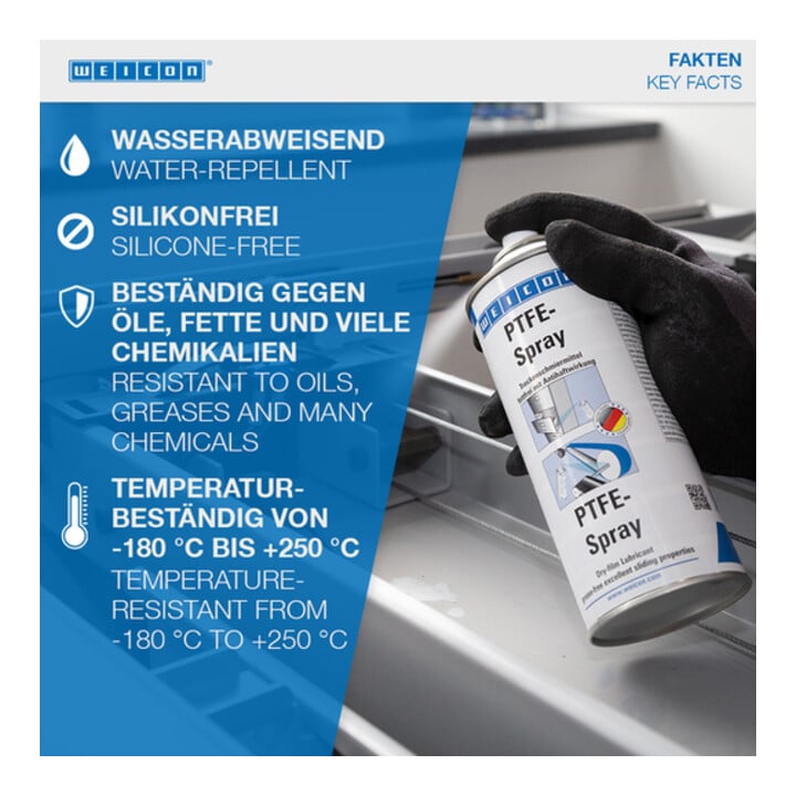 WEICON PTFE-Spray Trockenschmiermittel 400 ml
