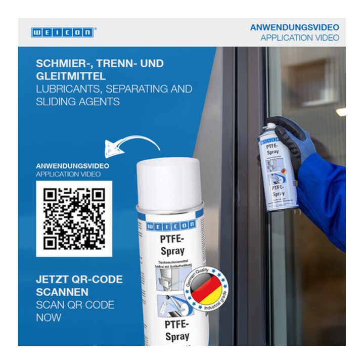 WEICON PTFE-Spray Trockenschmiermittel 400 ml