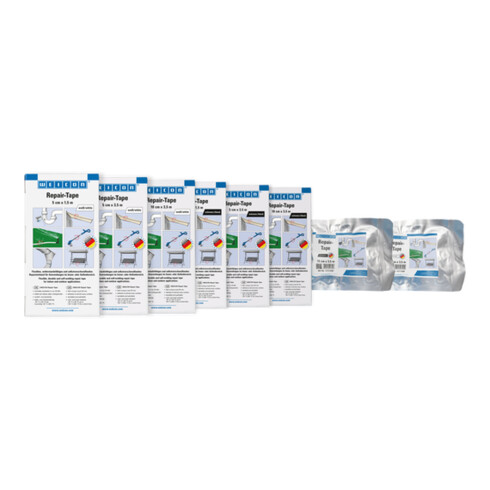 WEICON Repair-Tape, widerstandsfähiges und selbstverschweißendes Reparaturband, 10 m x 12,5 cm, weiß