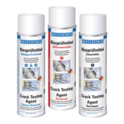 WEICON Rissprüfmittel Set, 3er Set inkl. Reiniger, Diffusionsmittel und Entwickler, 1 Set