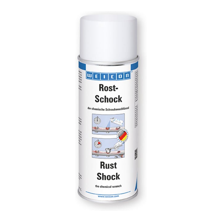 WEICON Rost-Schock, chemischer Schraubenschlüssel zum Lösen von Verschraubungen, 400 ml, transparent
