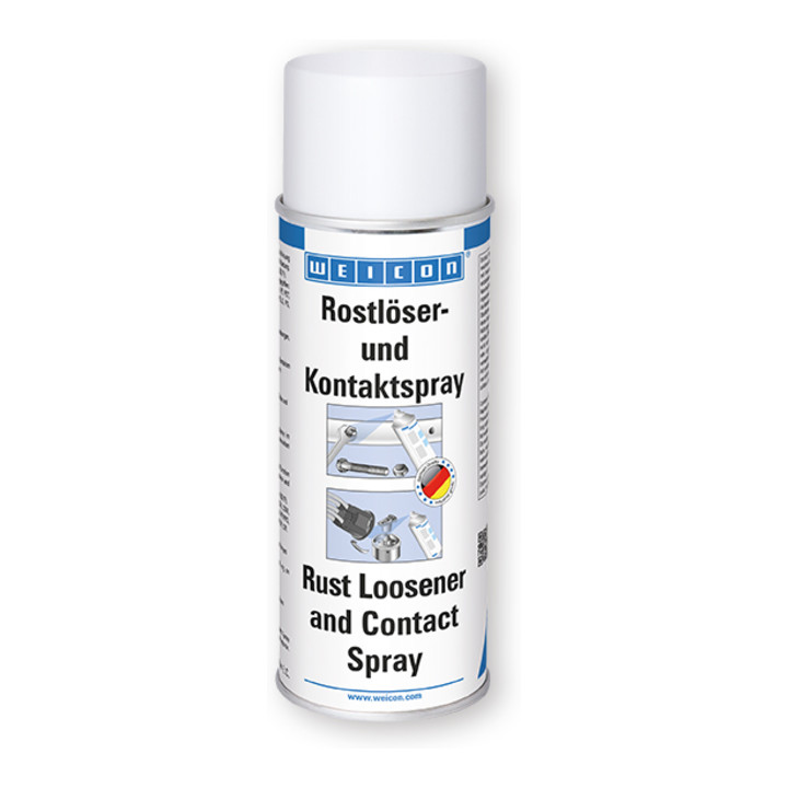 WEICON Rostlöser- und Kontaktspray, Kriech- und Pflegeöl mit 6-fach Wirkung, 400 ml, beige
