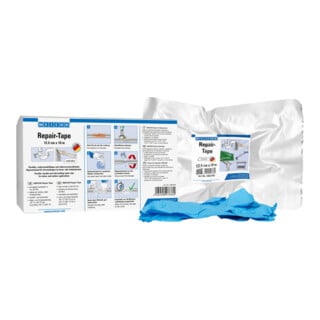 WEICON Ruban de réparation Repair-Tape 10 m x 12,5 cm blanc résistant auto-fusionnant