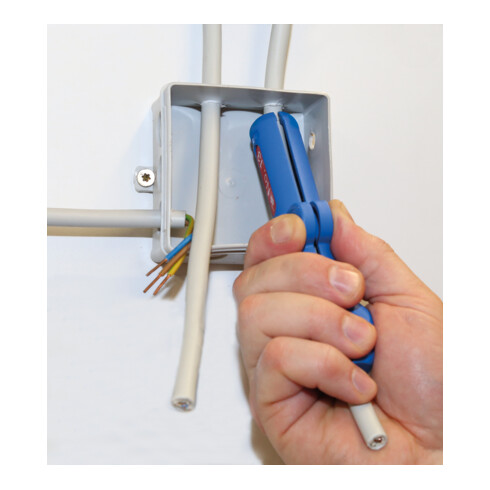 WEICON Rundkabel-Stripper No. 13, zum Entmanteln aller gängigen Rundkabel, Arbeitsbereich 6,0 - 13,0 mm Ø