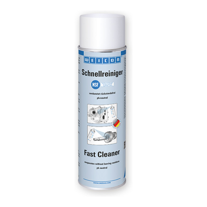 WEICON Schnellreiniger, Reiniger und Entfetter für den Lebensmittelbereich NSF A1, 500 ml, farblos, transparent