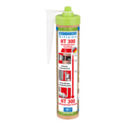 WEICON Silicon HT 300, Dichtstoff, hochtemperaturbeständig bis 300°C, 280 ml (Green Tube), rot