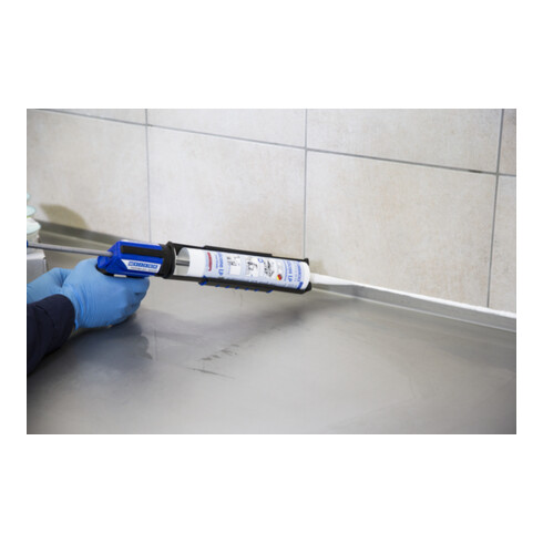 WEICON Silicon LP, dauerelastischer Dichtstoff für den Trinkwasser- und Lebensmittelbereich, 310 ml, farblos, transparent