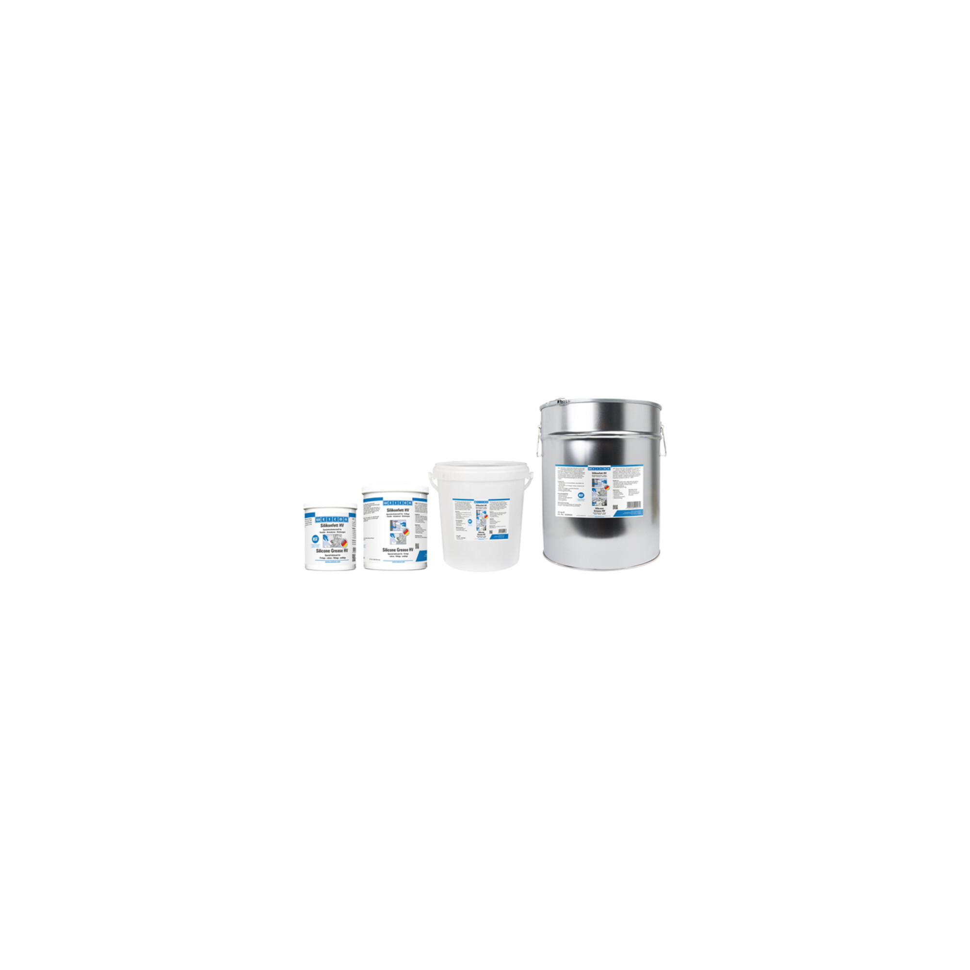 WEICON Silikonfett HV, lebensmittelechtes Schmierfett, 450 g, transluzent