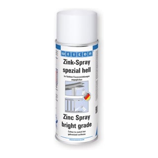 WEICON Spray Zinc spécial clair, protection cathodique anticorrosion, 400 ml