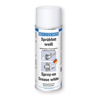 WEICON Sprühfett weiß, Mehrzwecksprühfett, 400 ml, weiß