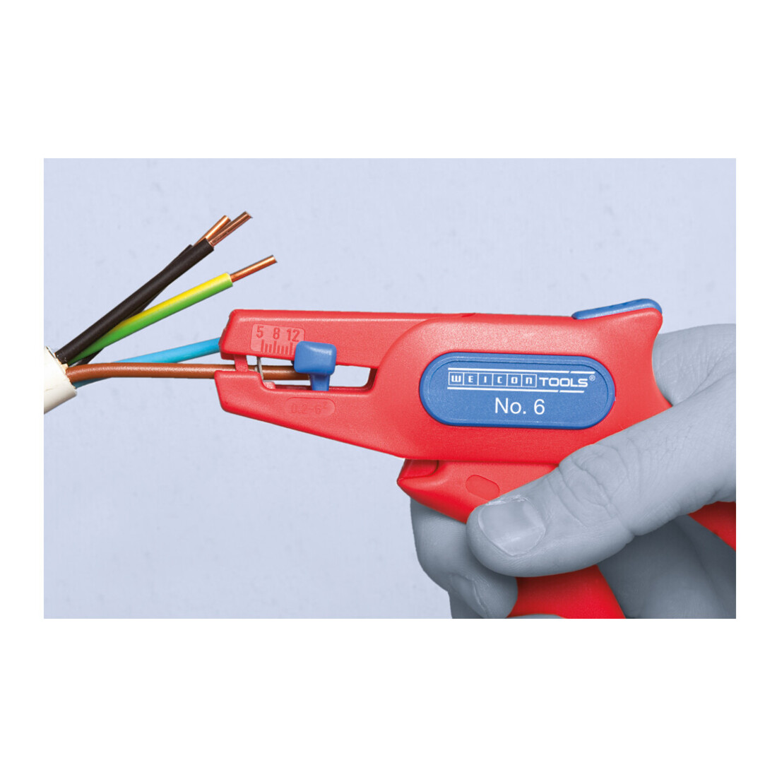 WEICON TOOLS Pince à dénuder N° 6 Conducteurs souples et rigides de 0,2 - 6,0 mm² jusqu'à 1000 Volt