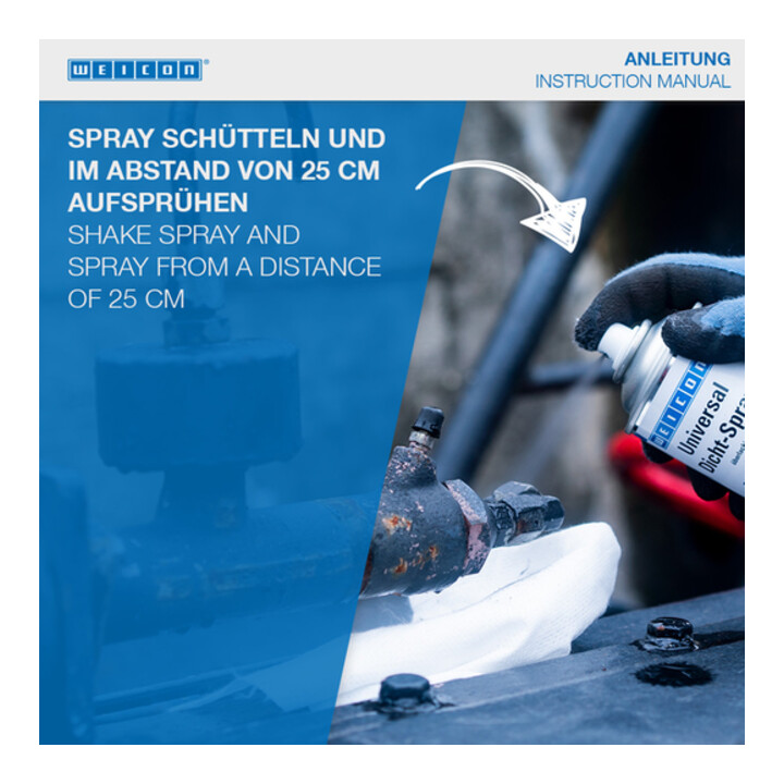 Weicon Universal Dicht-Spray 400 ml schwarz