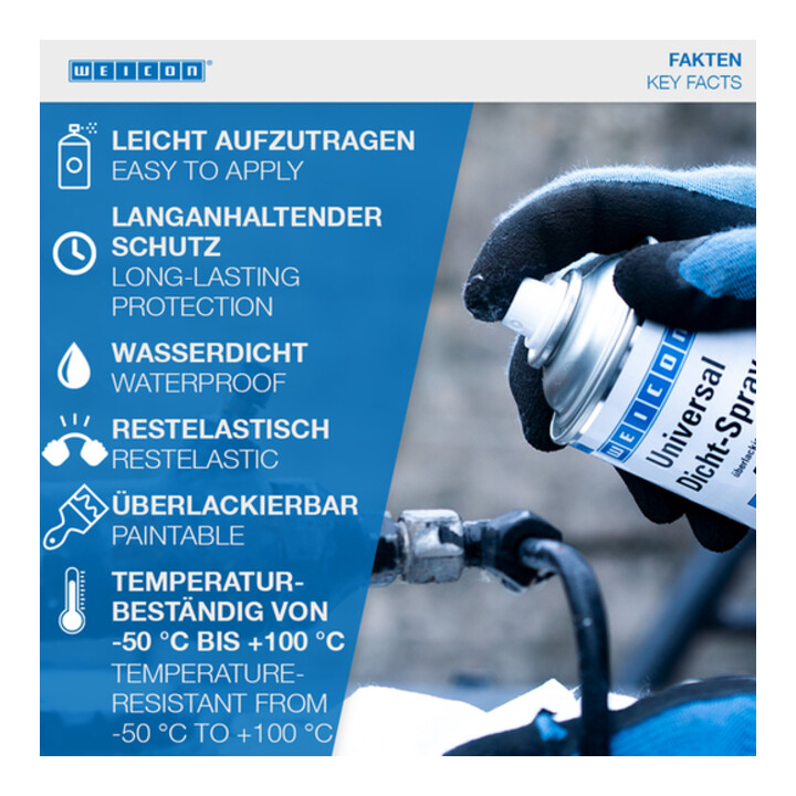 Weicon Universal Dicht-Spray 400 ml schwarz