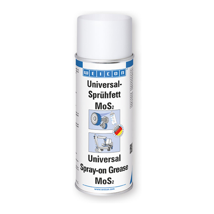 WEICON Universal-Sprühfett mit MoS2, haftstarke Langzeitschmierung, 400 ml