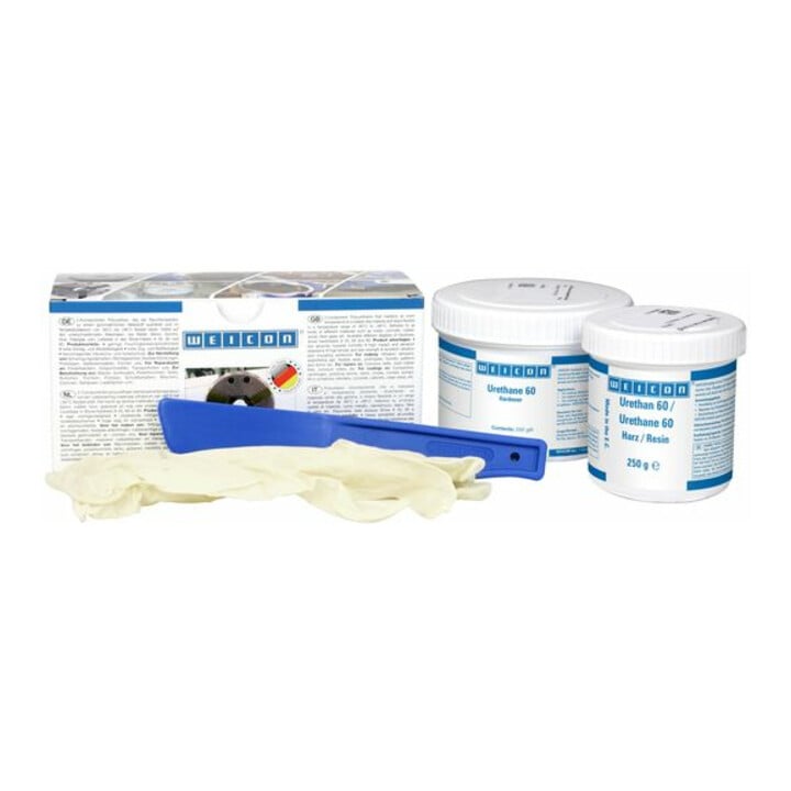 WEICON Urethan 60, Polyurea Verguss- und Beschichtungsharz, 0,5 kg, hell beige