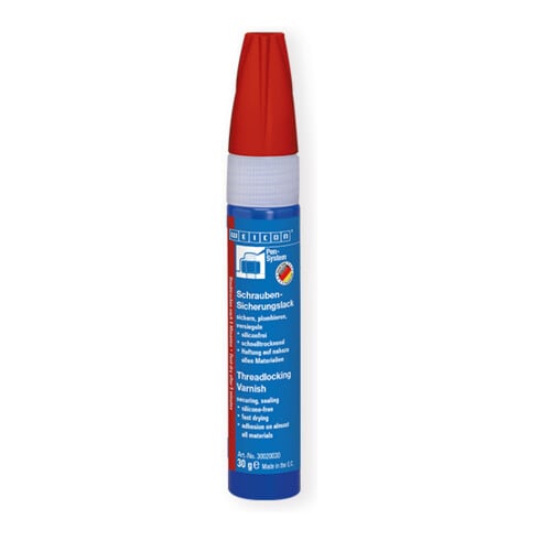 WEICON Vernis de fixation pour vis 30 g, rouge