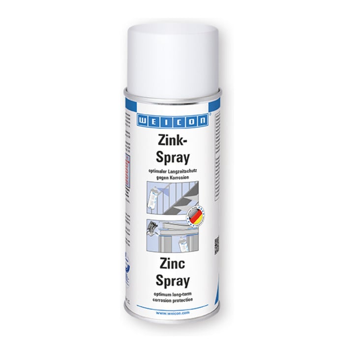WEICON Zink-Spray, kathodischer Korrosionsschutz mit Zulassung für den Lebensmittelbereich, 400 ml