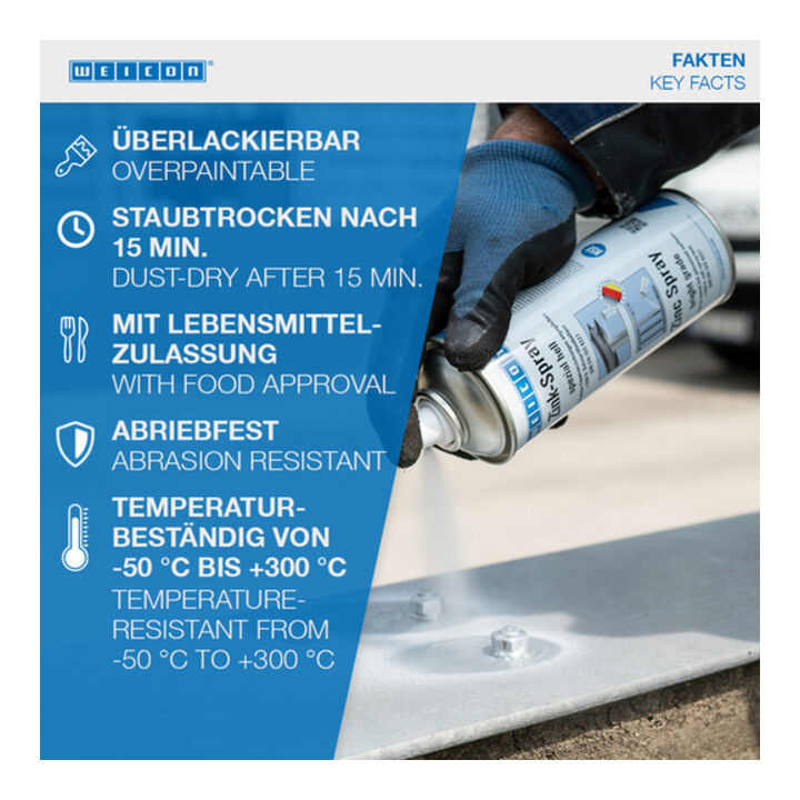 WEICON Zink-Spray spezial hell 400 ml