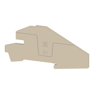 Weidmüller Abschlussplatte Klemmen beige AEP ITB 4 BB