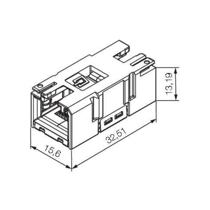 Weidmüller Buchseneinsatz RJ45 IE-BI-RJ45-C