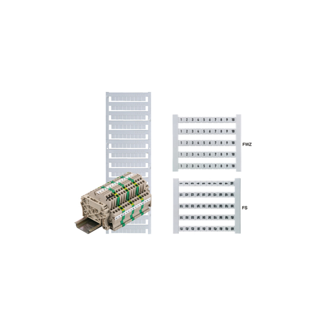 Weidmüller Klemmenmarkierer dekafix ws DEK 5 GW N