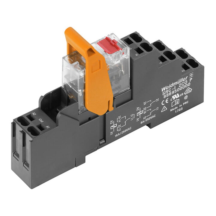 Weidmüller Relaiskoppler P m.Prüftast 230V/3,2mA AC RCIKITP230VAC2COLDPB