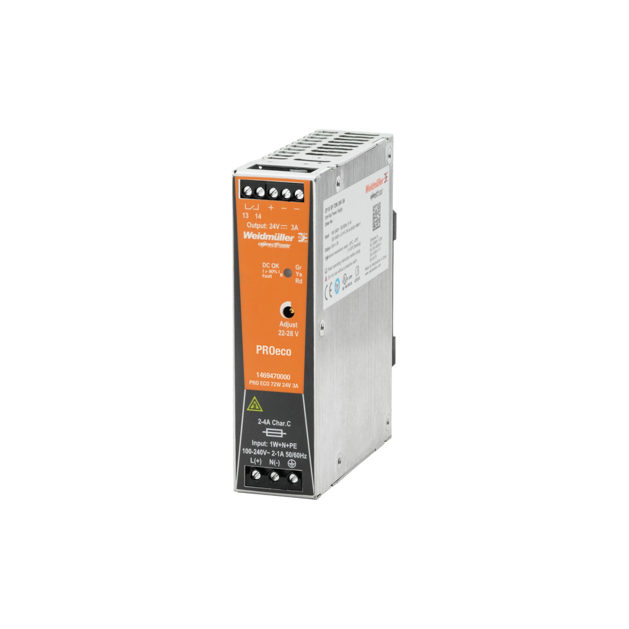 Weidmüller Schaltnetzgerät PRO ECO 72W 24V 3A