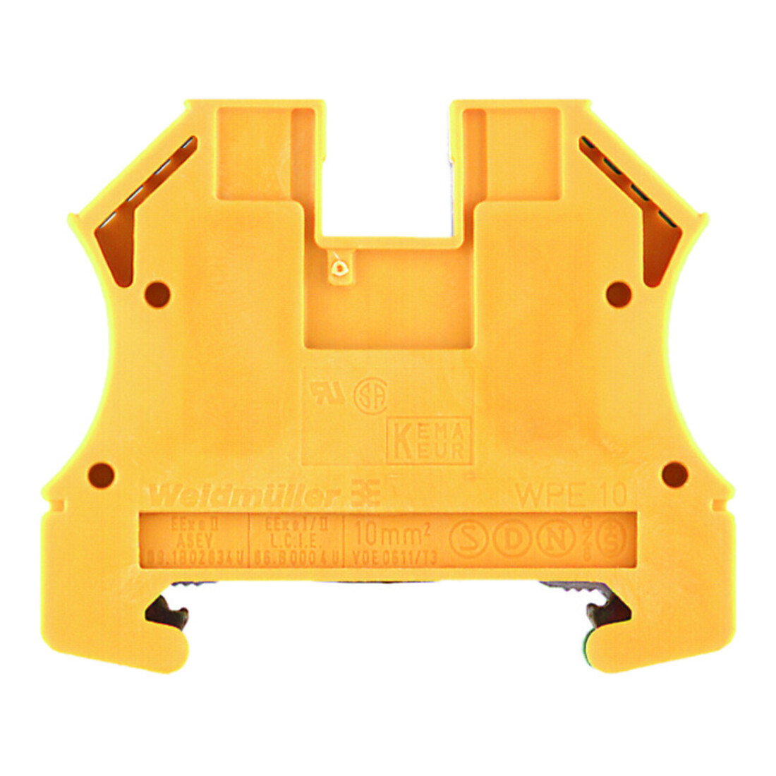 Weidmüller Schutzleiterklemme 60x9,9x47mm WPE 10
