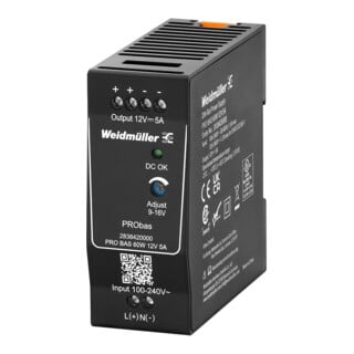 Weidmüller Stromversorgung PRO BAS 60W 12V DC 5A Schraubanschluss