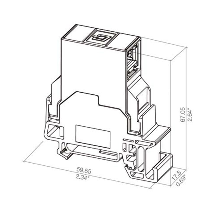 Weidmüller Tragschienen-Outlet IE-TO-RJ45-C
