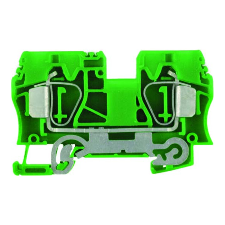 Weidmüller borne de terre 10 mm² verte ZPE 10