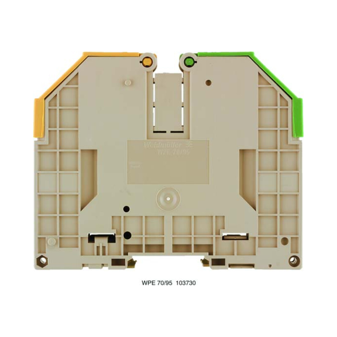 Weidmüller borne de terre 75x20,5x86mm WPE 70N/35