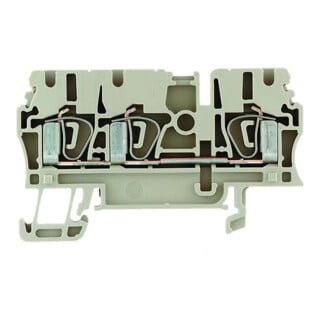 Weidmüller Bornes de passage 2,5 mm² beige ZDU 2.5/3AN