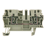 Weidmüller Bornes de passage beige ZDU 2.5-4