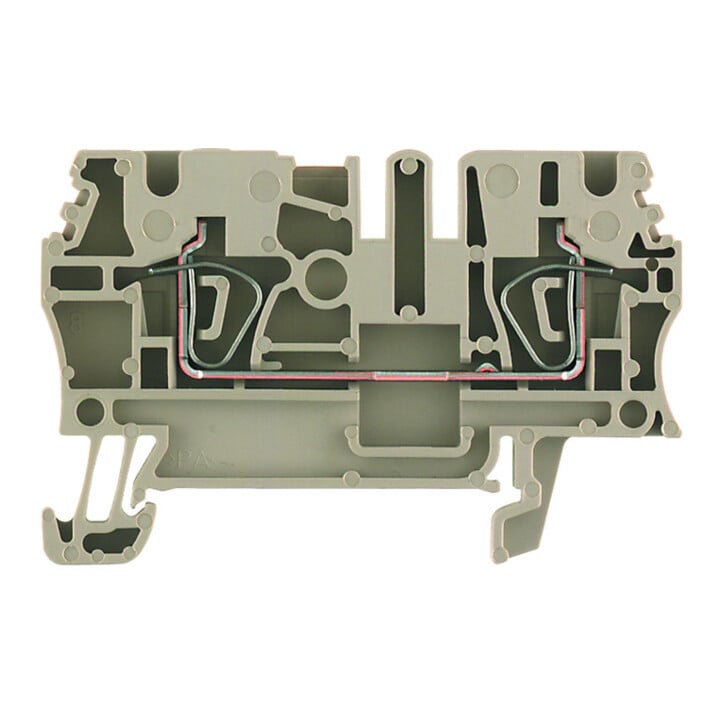 Weidmüller Bornes de passage beige ZDU 2.5