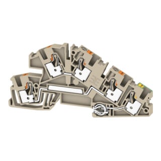 Weidmüller Bornes d'installation à étages PUSH IN 4 mm² AITB BB L-L-PE