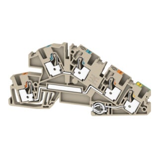 Weidmüller Bornes d’installation PUSH IN 4 mm² AITB 4 BB N-L-PE