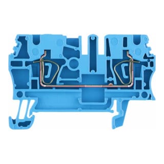 Weidmüller bornier passage 2,5 mm² bleu ZDU 2.5 BL