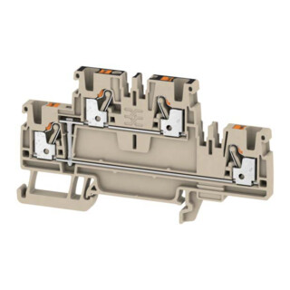 Weidmüller bornier traversant 0,14-2,5 mm², beige A2T 2.5 VL