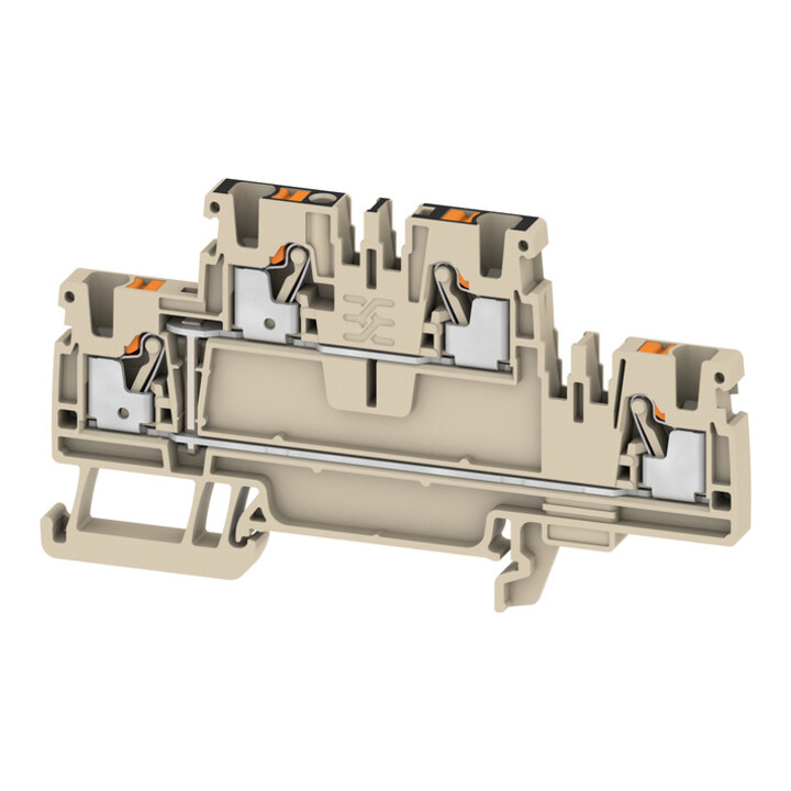 Weidmüller bornier traversant 0,14-2,5 mm², beige A2T 2.5 VL