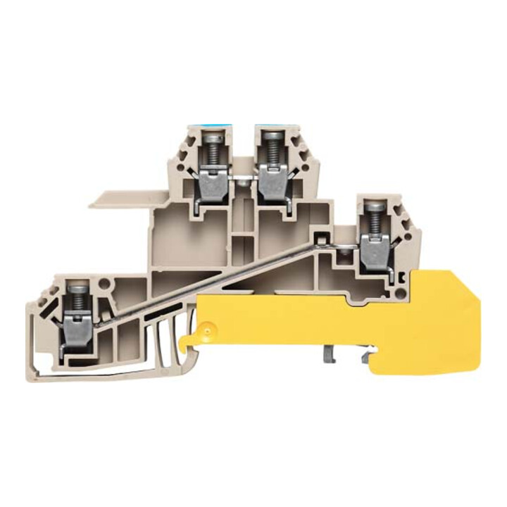 Weidmüller Borniers de distribution 84,5x6,1x49mm WDL 2.5/S/N/L/PE