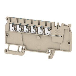 Weidmüller Borniers en série AAP11 1,5 I BL 1,5 mm² beige foncé