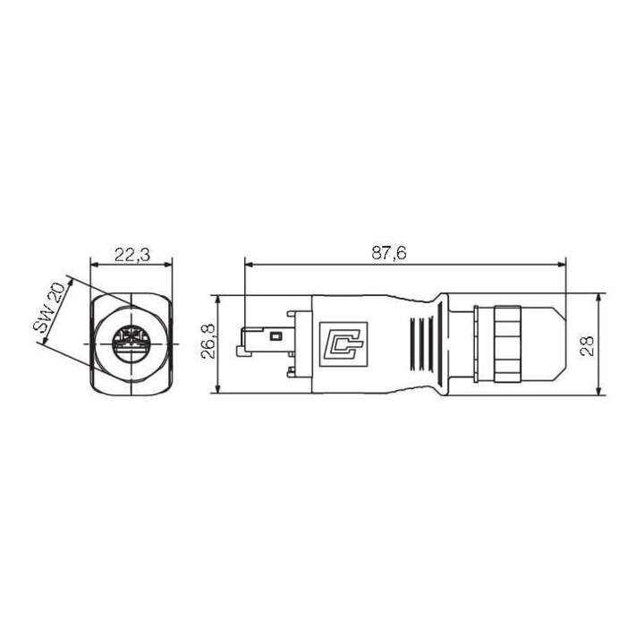 Weidmüller Composant de communication IE-PS-V14M-RJ45-FH-P