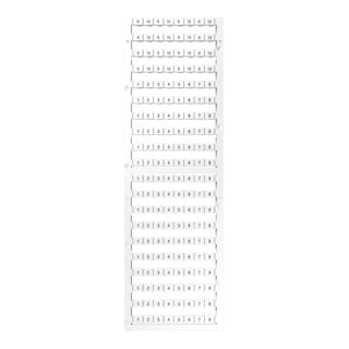 Weidmüller Marquage de bornes DEK5/8PLUSFWZ1-10 caractères chiffres