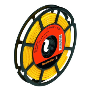 Weidmüller Marque-câble Chiffre 5 jaune 2,5-16 CLI M2-4GE/SW CD
