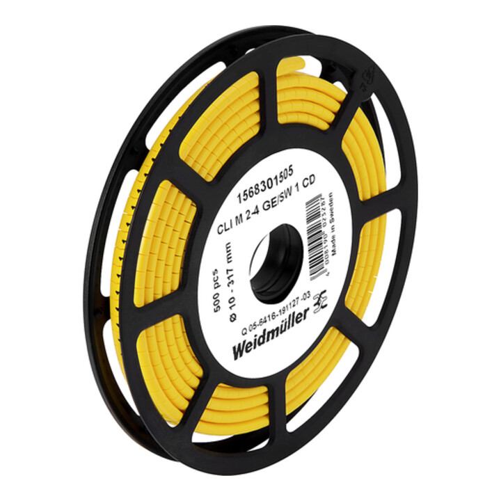 Weidmüller Marque-câble Chiffre 5 jaune 2,5-16 CLI M2-4GE/SW CD