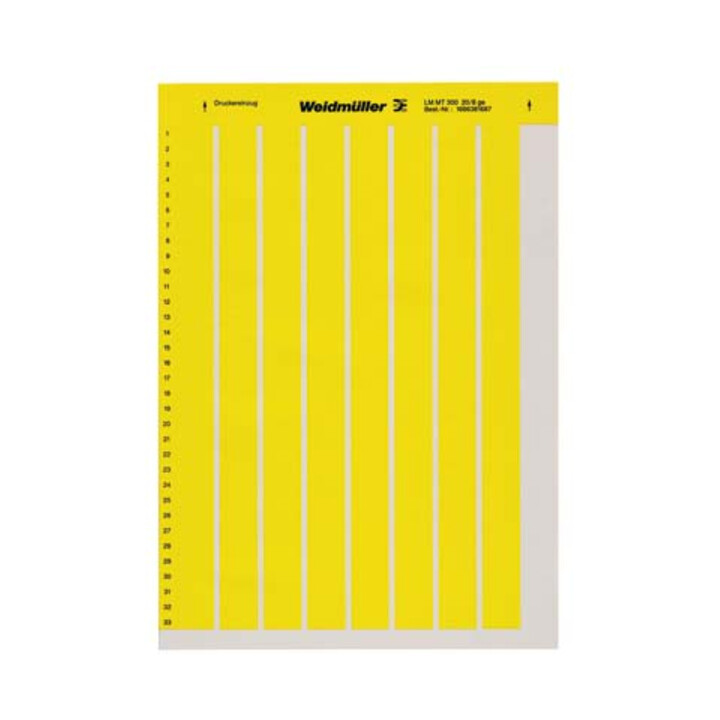 Weidmüller Marqueur d'appareil LM MT300 15X6 JAUNE