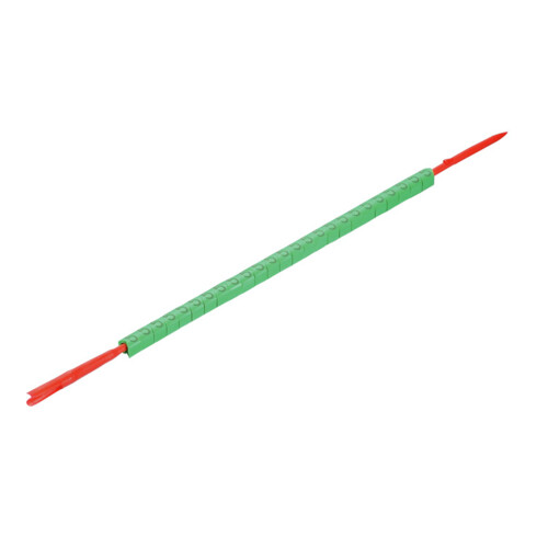Weidmüller Marqueur de câble CLI R 1-3 GN/SW 5 with mounting pin