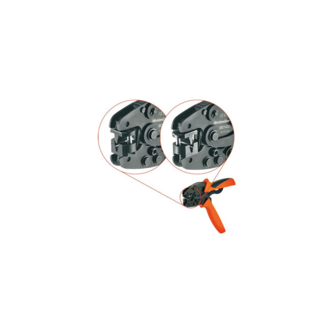 WEIDMÜLLER Pince à sertir pour embouts de câbles, Type: 6ROTO