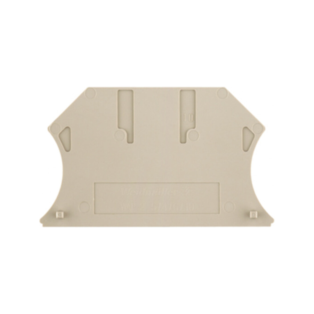 Weidmüller Plaque de fermeture 56x1,5x33,5mm WAP 2.5-10